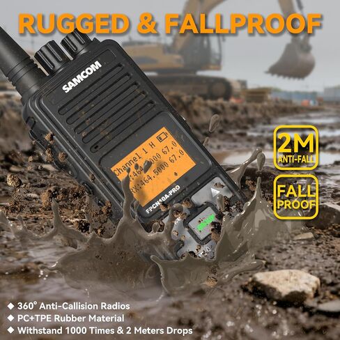 SAMCOM FPCN10A-PRO 2 Way Radio Walkie Talkies, Custom Channel Names, 6 Pack in Saudi Arabia
