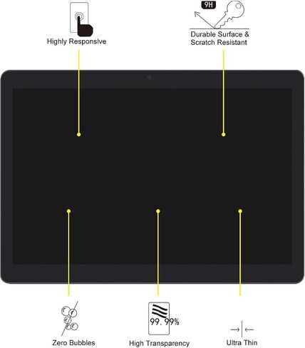 2PCS Tempered Glass Screen Protector for REVVL TAB 2 in Saudi Arabia