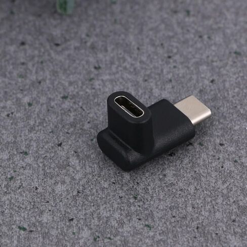 2pcs Right Angled Type-c Male to Female USB Adapter Converter Extender in Saudi Arabia