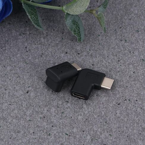 2pcs Right Angled Type-c Male to Female USB Adapter Converter Extender in Saudi Arabia