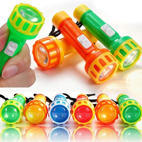 Mini Toy Flashlights Bulk 30 Pack Portable Small Kids Torch with Lanyard & Battery Camping Games Party Favors Goodie Bag Stuffers in Saudi Arabia