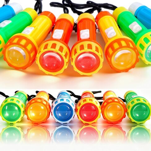 Mini Toy Flashlights Bulk 30 Pack Portable Small Kids Torch with Lanyard & Battery Camping Games Party Favors Goodie Bag Stuffers in Saudi Arabia
