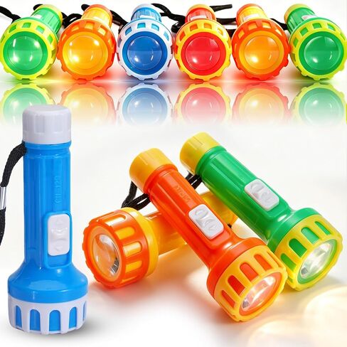 Mini Toy Flashlights Bulk 30 Pack Portable Small Kids Torch with Lanyard & Battery Camping Games Party Favors Goodie Bag Stuffers in Saudi Arabia