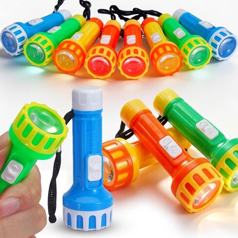 Mini Toy Flashlights Bulk 30 Pack Portable Small Kids Torch with Lanyard & Battery Camping Games Party Favors Goodie Bag Stuffers in Saudi Arabia