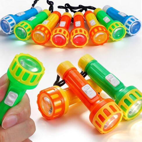 Mini Toy Flashlights Bulk 30 Pack Portable Small Kids Torch with Lanyard & Battery Camping Games Party Favors Goodie Bag Stuffers in Saudi Arabia