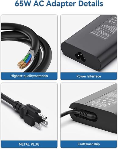 Syfrufo 65W USB-C Laptop Charger for Dell Inspiron 14/16 2-in-1 Series in Kuwait