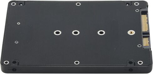 M.2 NGFF (SATA) SSD إلى حاوية SATA بسمك 8 مم مقاس 2.5 بوصة، أسود، 141958 in Kuwait