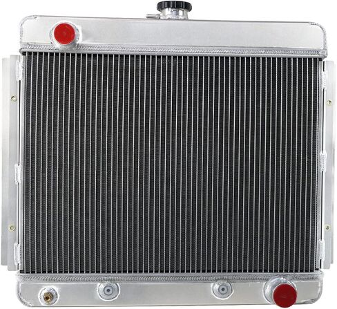 Automotive Replacement Engine Radiators 4 Row Radiator Shroud Fan with Thermostat Relay Kit For Chevy Nova Chevy II L6 V8 1962-1967 Aluminum Radiator Fan in Saudi Arabia