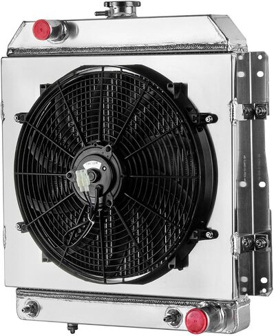 Automotive Replacement Engine Radiators 4 Row Radiator Shroud Fan For Chevy Impala Caprice Biscayne Bel Air 4.6L V8 AT MT 1958 Aluminum Radiator Fan in Saudi Arabia