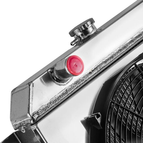 Automotive Replacement Engine Radiators 4 Row Radiator Shroud Fan For Chevy Impala Caprice Biscayne Bel Air 4.6L V8 AT MT 1958 Aluminum Radiator Fan in Saudi Arabia