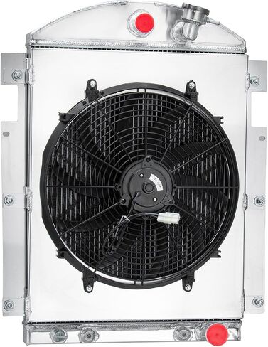 Automotive Replacement Engine Radiators 3 Row Radiator Shroud Fan For Chevy Truck V8 Conversion 1937 1938 Aluminum Radiator Fan in Saudi Arabia