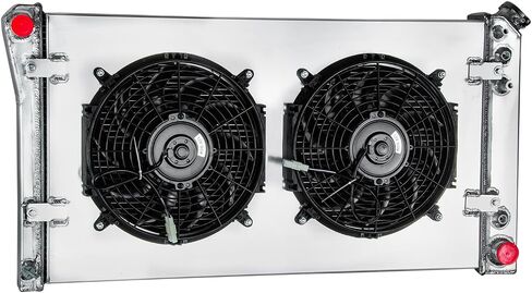 Automotive Replacement Engine Radiators 3 Row Radiator Shroud Fan For Chevy Caprice 1991 1992 1993 Buick 5.7L 92-93 in Saudi Arabia