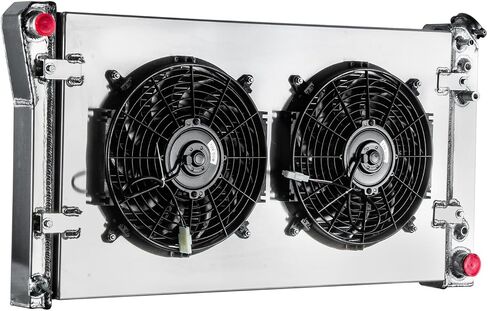 Automotive Replacement Engine Radiators 3 Row Radiator Shroud Fan For Chevy Caprice 1991 1992 1993 Buick 5.7L 92-93 in Saudi Arabia
