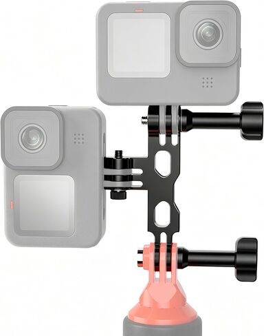 Aluminum Horizontal Vertical Dual Camera Mount for GoPro Hero 13/12/11/10/9 in Saudi Arabia