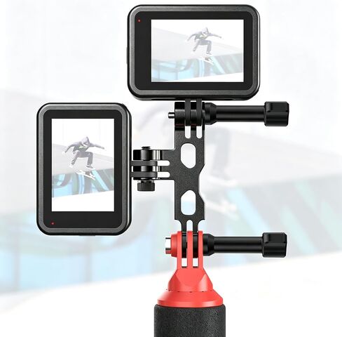 Aluminum Horizontal Vertical Dual Camera Mount for GoPro Hero 13/12/11/10/9 in Saudi Arabia
