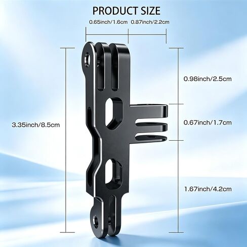 Aluminum Horizontal Vertical Dual Camera Mount for GoPro Hero 13/12/11/10/9 in Saudi Arabia
