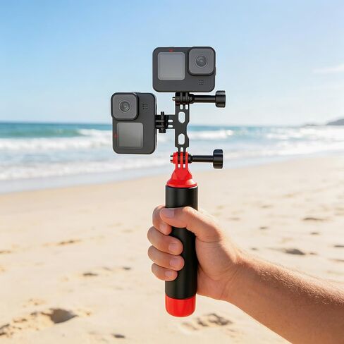 Aluminum Horizontal Vertical Dual Camera Mount for GoPro Hero 13/12/11/10/9 in Saudi Arabia