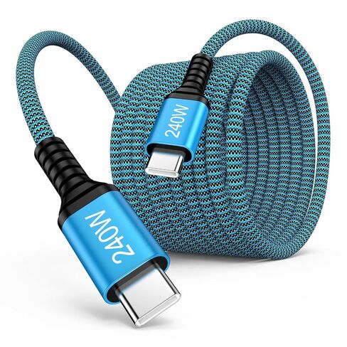 240W USB C Cable Fast Charging 10FT Type C Charger Cable Android Phone Cord in Kuwait