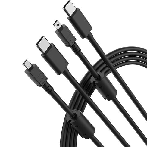 BERLAT USB C to 8-Pin Mini USB Cable 5FT 2-Pack Ferrite in Saudi Arabia