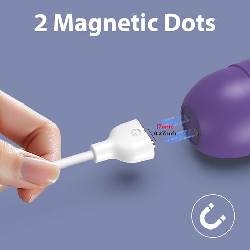 Vanjua 7mm Magnetic USB Cable DC Charger with 2 Pins Replacement Charging Cord for Massagers Toys Electric Toothbrush in Saudi Arabia