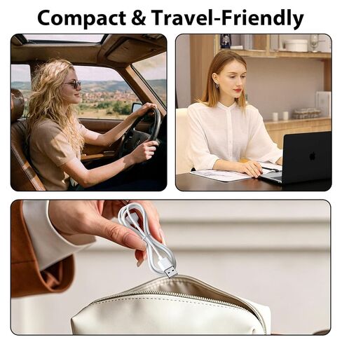 Vanjua 7mm Magnetic USB Cable DC Charger with 2 Pins Replacement Charging Cord for Massagers Toys Electric Toothbrush in Saudi Arabia