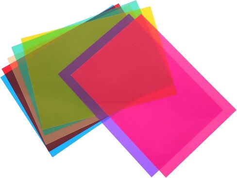7pcs Colored Light Filter Film Sheets for LED Spotlights in Saudi Arabia