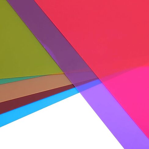 7pcs Colored Light Filter Film Sheets for LED Spotlights in Saudi Arabia