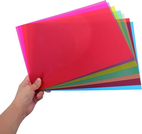 7pcs Colored Light Filter Film Sheets for LED Spotlights in Saudi Arabia