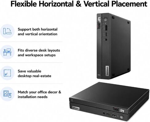 Lenovo ThinkCentre Neo 50q Gen4 Mini PC | Intel 12th Gen CPU (6Cores, Up to 4.4GHz) | 32GB RAM, 1TB SSD | Windows 11,WiFi 6, RJ45, UHD Graphics, Dual 4K Display Support in Saudi Arabia