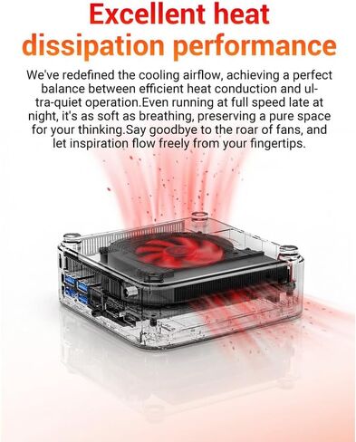 FIREBAT R3 Mini PC(High-Performance Solution) with AMD Ryzen5 7430U 6C/12T, 16GB(LPDDR4) RAM, 512GB SSD, WiFi6 BT5.2, Triple 4K Display, Portable Desktop Computer in Saudi Arabia
