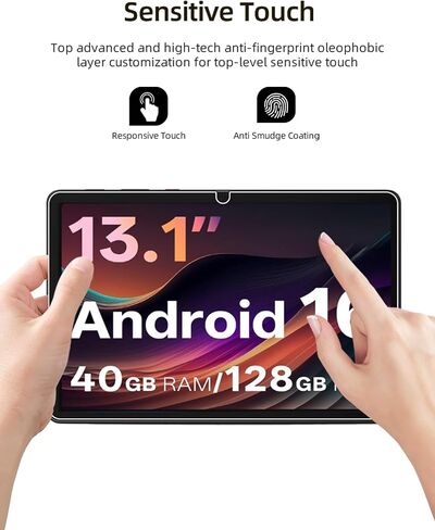Screen Protector for FIRYMID 1315/V13, HD Tempered Glass, Anti-Scratch, Touch Sensitive, Anti-Fingerprint, Bubble-Free, Case Friendly,1 pack. in Saudi Arabia