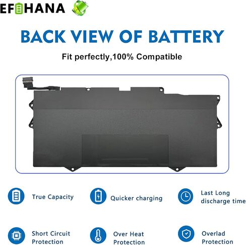 YM15G 51Wh 11.55V Laptop Battery Replacement for Dell XPS 13 9315 Series Notebook(Not fit for XPS 13 9315 2-in-1) 0G9FHC G9FHC 0W6D4H W6D4H in Kuwait