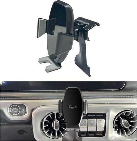 Car Phone Holder for Mercedes Benz G-Class 2019-2024 G Wagon G550 G500 AMG G63 G55 W463, Right Air Vent Phone Mount, Does Not Block Air Vent or Buttons, Stable Clamp Design, Mercedes Benz Accessories in Kuwait