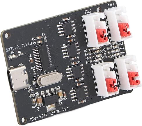 USB to TTL Serial Port Module, 4 Way Type C Serial Adapter for in Saudi Arabia