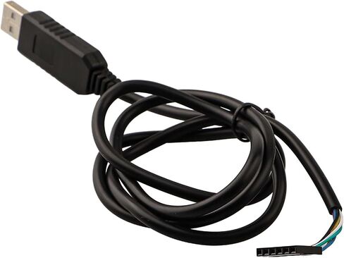 FTDI USB إلى كابل محول تسلسلي 6Pin لـ ft232rl لـ TTL 3. لـ 3 فولت لـ Arduino لتصحيح أخطاء البرمجة Raspberry Pi 1 متر أسود in Kuwait