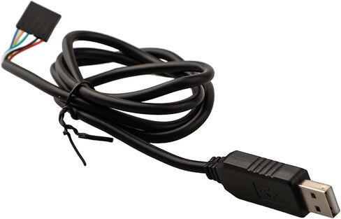 FTDI USB إلى كابل محول تسلسلي 6Pin لـ ft232rl لـ TTL 3. لـ 3 فولت لـ Arduino لتصحيح أخطاء البرمجة Raspberry Pi 1 متر أسود in Kuwait