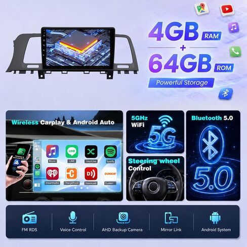4+64G Car Radio for Nissan Murano 2008-2014 in Kuwait