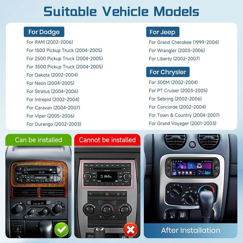 4G+64G for Dodge RAM 2002-2006/For Jeep Grand Cherokee/Wrangler Radio in Saudi Arabia