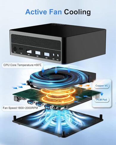 BASOARO AI Mini PC AMD Ryzen 7 7840HS (up to 5.1GHz) 16GB RAM 256GB SSD in Kuwait