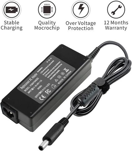 90W AC Adapter for Dell Optiplex Micro 9020 7050 7040 7080 7060 7070 5050 5070 5090 5080 5060 3080 3050 3040 3020 3070 3090 3046 MFF Business Desktop Computer PC Micro Power Supply Charger. in Kuwait