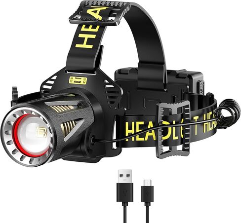 Long Throw Rechargeable Headlamp, Head Lamp, Head Light in Kuwait