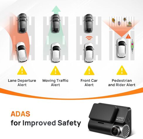 【70mai A810S+UP03】 70mai 4K Dash Cam Front and Rear, 4K+1080P Dual STARVIS 2 Car Dash Camera for Cars, 4G LTE Remote Access, AI Motion Detection, WiFi 6, 5 GPS, 24H Parking Mode, HDR Night Vision in Saudi Arabia