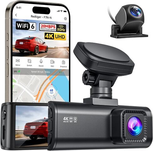 REDTIGER F7N-N Dash Cam & Acc Hardwire Kit, 5.8GHz WiFi6-Swift 20 MB/s in Saudi Arabia