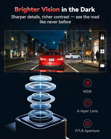 REDTIGER F7N-N Dash Cam & Acc Hardwire Kit, 5.8GHz WiFi6-Swift 20 MB/s in Saudi Arabia