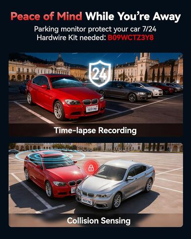 REDTIGER F7N-N Dash Cam & Acc Hardwire Kit, 5.8GHz WiFi6-Swift 20 MB/s in Saudi Arabia