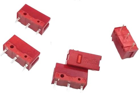 8Pcs Red Switch 60M Life Gaming Mouse Switch 3 Pin red dot Used on Computer Mice Left Right Button GM4.0 in Saudi Arabia