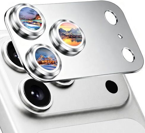 SiHPuoy Camera Lens Protector for iPhone 18 Pro Max, Tempered Glass,Silver in Kuwait