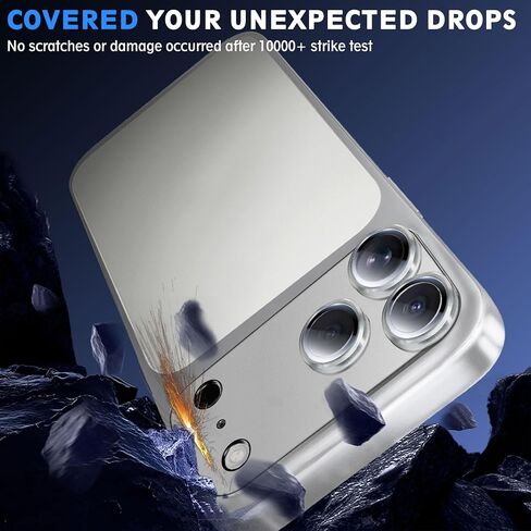SiHPuoy Camera Lens Protector for iPhone 18 Pro Max, Tempered Glass,Silver in Kuwait