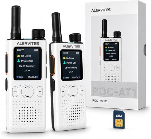 AT-1 LTE PoC Walkie Talkies for Hospitality Teams, White, 2 Pack in Saudi Arabia