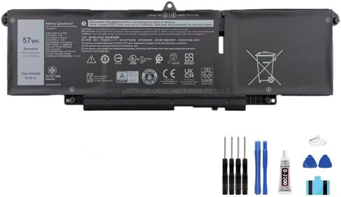 compatible For Dell Latitude 7340 7440 7450 7640 LCD Display Touch Screen Digitizer Full Assembly Replacement Screen Repair Kit battery WW8N8 + Free Tools，For WW8N8 LCD in Kuwait
